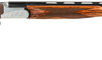 Fausti Usa, Inc 15403 Caledon 410 Gauge 3" 2rd 26" Blued Barrel, Engraved Stainless Rec, Wood Laser Grain Stock, Metallic Bead Sight