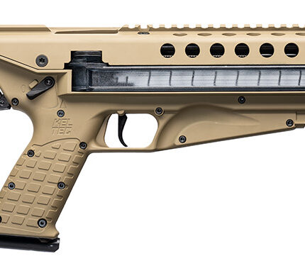 Kel-Tec R50TAN R50  5.7x28mm 50+1 16.10" Threaded Barrel, Tan Receiver & Polymer Grip, Side-Folding Stock, Adjustable Sights, QD Sling Mount