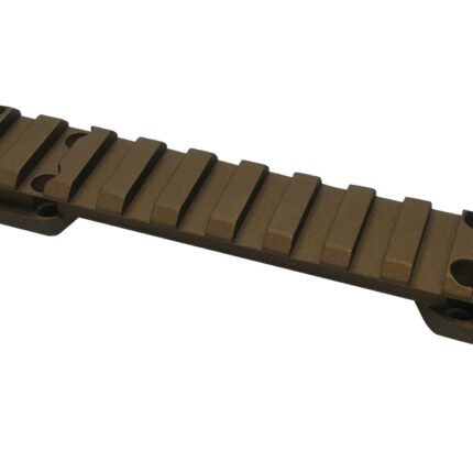 Talley PL0SB735 Picatinny Rail Smoked Bronze Cerakote 0.425" Front/0.500" Rear Fits X-Bolt Long Action 0 MOA
