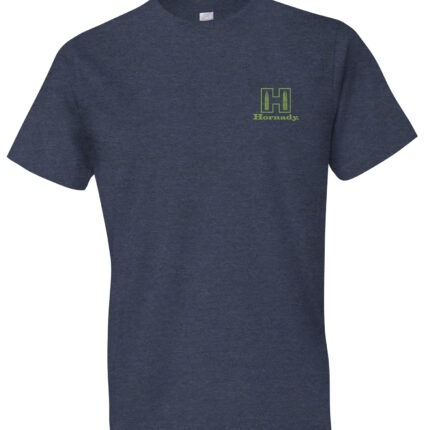 Hornady Gear 30992 Hornady T-Shirt Logo Stamp Indigo Short Sleeve Medium