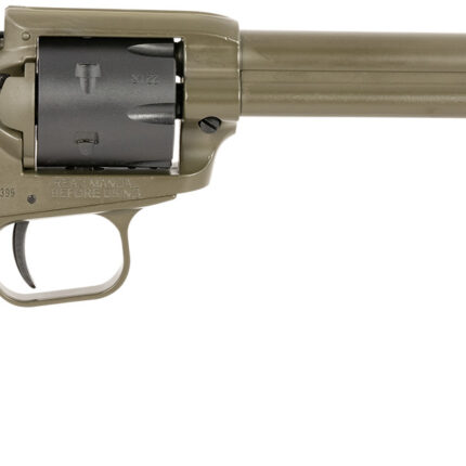Heritage Mfg RR22T6 Rough Rider 22 LR 6 Shot 5.50" OD Green Cerakote Barrel, OD Green Cerakote w/Black Accents Frame, Black Cerakote Cylinder, Black Star Polymer Grips