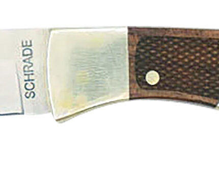 Old Timer 1181069 Mountain Beaver Jr.  2.50" Folding Drop Point Plain Mirror Polished 9Cr18MoV SS Blade, Ebony & Rosewood/Nickel Handle