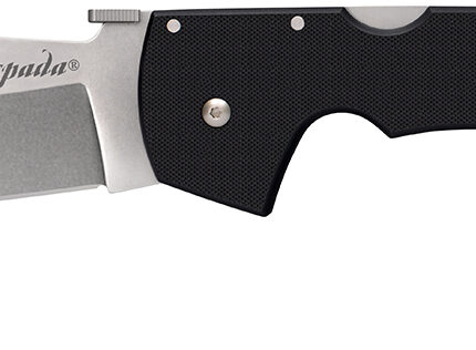 Cold Steel CS62MGC Espada XL 7.50" Folding Clip Point Plain AUS-10A SS Blade/9.25" Black w/Polished Bolsters G10 Handle Includes Belt Clip