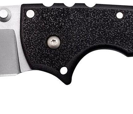 Cold Steel CS62RQZ 4-Max Scout 4" Folding Drop Point Plain Stonewashed/6" Black Griv-Ex Handle Includes Belt Clip