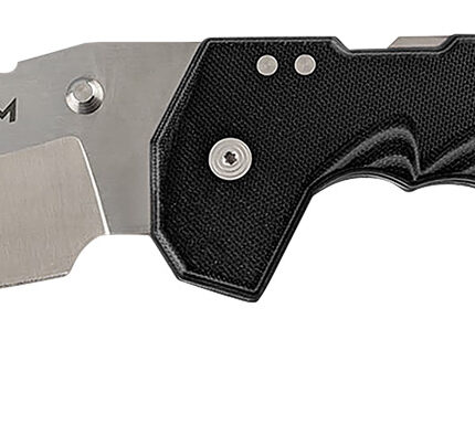 Cold Steel CSFL60DPLM Mayhem 6" Folding Clip Point Modified Cleaver Plain Satin AUS-10A SS Blade/7.20" Black Contoured G10 Handle Includes Pocket Clip