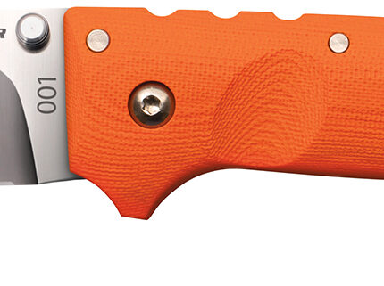 Cold Steel CS30URY Ultimate Hunter  3.50" Folding Drop Point Plain American S35VN Blade/5" Orange G10 Handle Includes Belt Clip