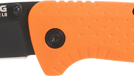 S.O.G SOG13110243 Adventure LB 3.50" Folding Plain Orange Black TiNi 5Cr15MoV Blade, Blaze Orange Textured GRN Handle