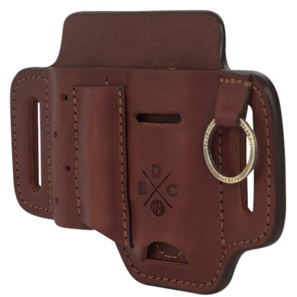 1791 Gunleather STESSFCHNA EDC Standard Easy Slide OWB Chestnut Leather Belt Slide Ambidextrous