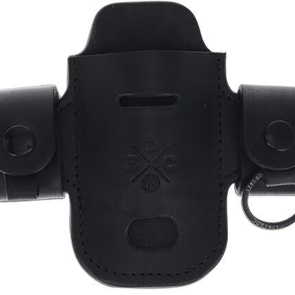 1791 Gunleather HDASSLBLKA EDC Heavy Duty Solo Action Snap OWB Black Leather Belt Loop Ambidextrous