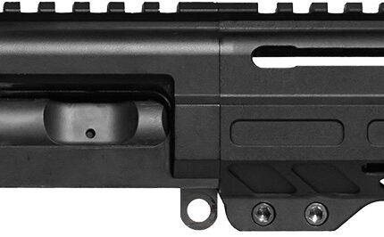 CMMG 94B6829AB Dissent  9mm Luger 6.50", Left Side Charging Handle, Armor Black, OEM Zeroed Linear Comp, 4.60" M-LOK Handguard for AR-Platform, Picatinny End Plate