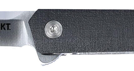 CRKT 7095KX CEO  Compact 2.61" Folding Plain Satin 4116 SS Blade/Black GRN Handle Includes Pocket Clip