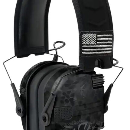 Walker's GWPRSEMPATKPT Razor Patriot Slim Muff 23 dB Over the Head Kryptek Highlander/Black Polymer