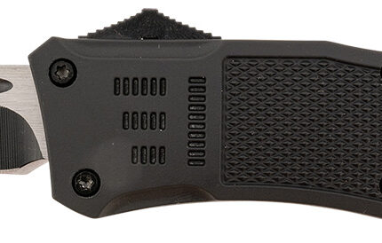 Steel River Knives T620BT Spartan  3.75" Tanto Black/Silver Blade 5.5" Black Aluminum Zinc Alloy Handle