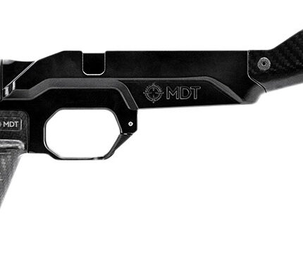 Mdt Sporting Goods Inc 104999BCF HNT26 Chassis Carbon Fiber Furniture, Aluminum Base, Folding Stock with Adj. Cheekrest, M-LOK Forend, QD Sling Mounts, AR-Style Grip Fits Short Action Remington 700