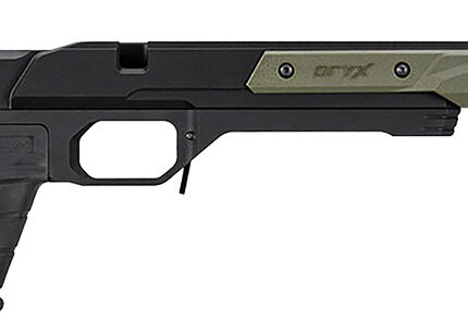 Mdt Sporting Goods Inc 106159ODG Oryx Chassis OD Green/Black Aluminum, Adj. Cheekrest, M-LOK Forend, AR-Style Grip, Barricade Stop, Fits Short Action Howa 1500 & Weatherby Vanguard