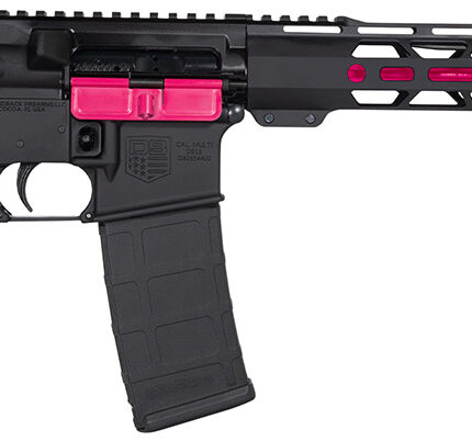 Diamondback DB175AK591 DB15 5.56x45mm NATO 16" 30+1, Black with Prison Pink Accents, Carbon Lower, 15" M-Lok Handguard, Magpul Carbine Stock, A2 Grip