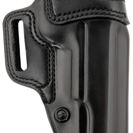 Galco AV212RB Avenger OWB Black Leather Fits 1911 5" Belt Slide, Right Hand