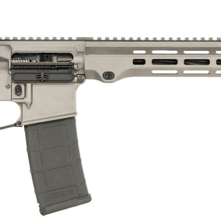 Maxim Defense MXM49734 MD15 L 5.56x45mm NATO 30+1 16" Fluted Barrel, Sniper Gray Rec/M-LOK Handguard, Black Magpul Furniture, SL-K Stock, MBUS Sights, Blackout Defense Flat Trigger
