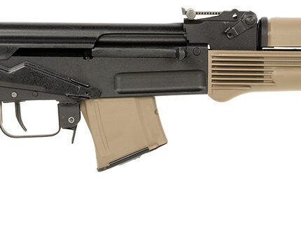Arsenal SAM7R-62FDEM SAM7R  7.62x39mm 10+1 16.25" Black Chrome Lined Steel Barrel, Black Steel Receiver, Fixed Flat Dark Earth Synthetic Stock & Polymer Grip