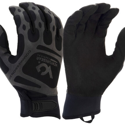 Pyramex VGTG10BM Compression Training Black Synthetic Leather Medium Hook & Loop