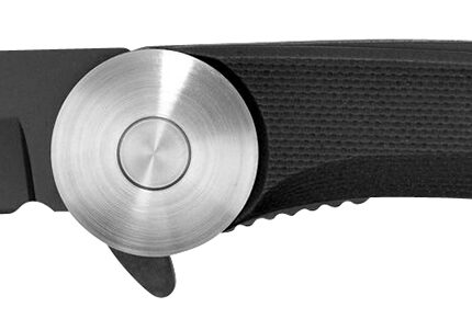 Camillus 19640 Cirque  2.75" Folding Drop Point Plain Black AUS-8 Carbonitride Titanium Blade, Black G10 Handle