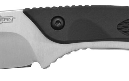 Camillus 19123 Western Coil 3.25" Fixed Plain Silver 420 Steel Titanium Bonded Blade, Black/SS Rubber/Stainless Steel Handle, Includes Sheath