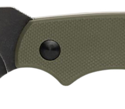 Browning 3220504 Hidden Hollow  EDC Small 2.25" Folding Drop Point Plain Black Oxide Stonewashed D2 Steel Blade, OD Green G10 Handle