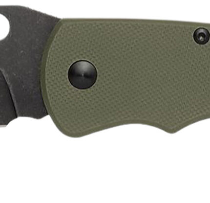 Browning 3220506 Hidden Hollow  EDC Large 3" Folding Drop Point Plain Black Oxide Stonewashed D2 Steel Blade, OD Green G10 Handle