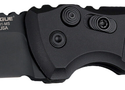 Hogue 24116 A01  2.75" Folding Drop Point Plain Black Cerakote 154CM SS Blade/Matte Black Aluminum Handle