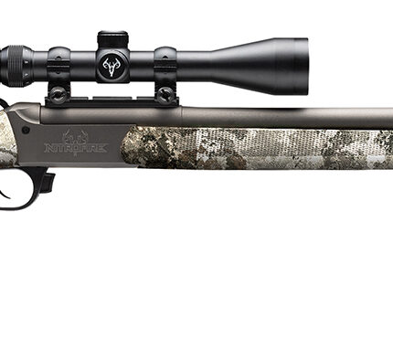 Traditions CR5-843304434 NitroFire VAPR w/Scope 50 Cal 209 Primer 26" Sniper Gray Cerakote Fluted & Tapered Barrel, Drilled & Tapped Receiver, Veil Alpine Fixed Synthetic Stock, 3-9x40mm Duplex