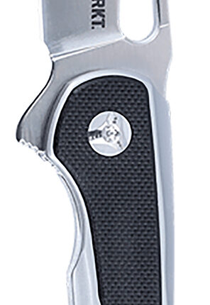 CRKT 6075 Padawan  3.01" Folding Wharncliffe Plain Brushed Satin 14C28N Steel Blade, SS w/G10 Black Overlays Handle