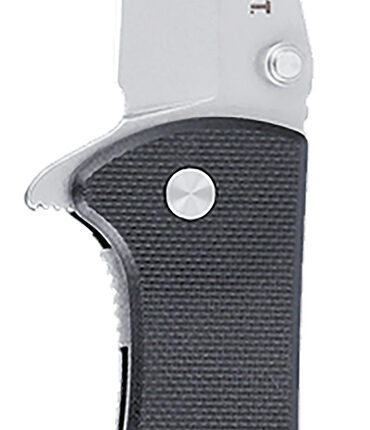CRKT 6450D2 Drifter  EDC 2.88" Folding Drop Point Plain Stonewashed D2 Steel Blade, Black Textured G10 Handle