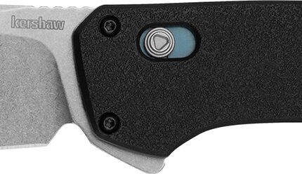 Kershaw 2047 Layup  3.40" Folding Drop Point Plain Stonewashed D2 Steel Blade, Black GFN Handle