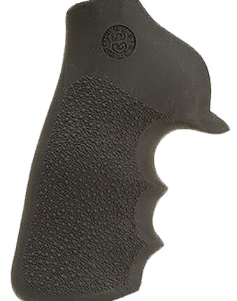 Hogue 80020 Tamer Grip Black Rubber with Finger Grooves for Ruger GP100, Super Redhawk