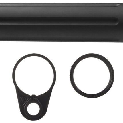 Primary Weapons 4G2BTPB-1F Castle Nut  7075 T-6 Aluminum Black Anodized