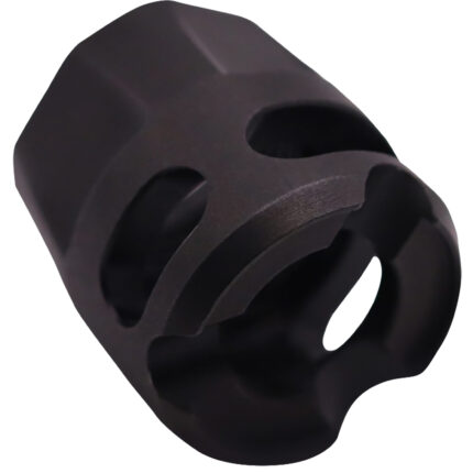 True Precision Inc TPYMICROBL Micro Compensator Y-Type Black Nitride 416R Stainless Steel 1/2"x28 Threads 9mm/380 ACP