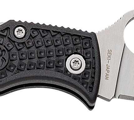 Spyderco MBKLFP Manbug  1.90" Stonewashed VG-10 SS Blade/ Black Textured FRN Handle