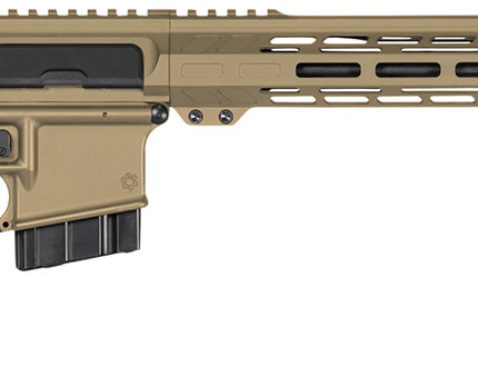 CMMG 28A670CCT Resolute MK4 22 ARC Black Nitride Threaded Barrel, Coyote Tan Cerakote Picatinny Rail Aluminum Receiver, M-LOK Handguard, Black Synthetic CMMG 6 Position RipStock, Black Polymer Grip