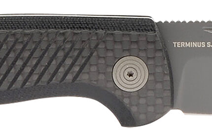 S.O.G SOGTM1006BX Terminus SJ LTE 2.90" Folding Plain Black TiNi S35VN SS Blade, Graphite Textured G10 Handle