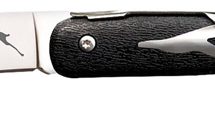 Cold Steel CS20KJZ Kudu Lite 4.25" Folding Clip Point Plain Satin 5Cr15MoV SS Blade, 5.75" Black Textured Zy-Ex Handle