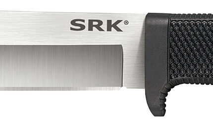 Cold Steel CS38CKE SRK 6" Fixed Clip Point Plain 3-V Steel Blade, 4.75" Black Textured Kray-Ex Handle