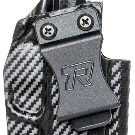 Rounded Gear SFAHELLCATPROCFRHVAR Kydex  IWB Black Kydex Fits Springfield Hellcat Pro Belt Clip Right Hand
