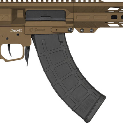 CMMG 76AB60AMB Banshee MK47 7.62x39mm 30+1 12.50" Black Nitride Medium Taper Threaded Barrel, EML 11" M-LOK Handguards, Midnight Bronze Cerakote Aluminum Picatinny Rail Receiver, CMMG Zeroed Grips