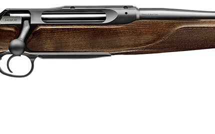 Sauer 80117099 505 Lux Full Size 300 Win Mag 2+1 24" Matte Blued Threaded Barrel, Matte Blued Saddle Mount Steel Receiver, Grade 5 Wood Fixed Stock