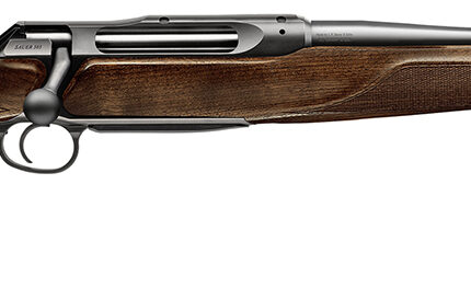 Sauer 80117660 505 Lux Full Size 6.5 PRC 3+1 24" Matte Blued Threaded Barrel, Matte Blued Saddle Mount Steel Receiver, Grade 5 Wood Fixed Stock
