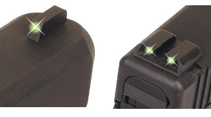 TruGlo TG231S1 Tritium  Black | Green Tritium Front Sight Green Tritium Rear Sight