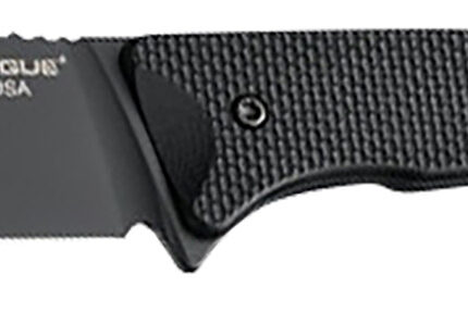Hogue 35869 Extrak 3.30" Fixed Clip Point Plain Black Cerakote CPM M4 Tool Steel Blade, Black Textured G10 Scales Handle