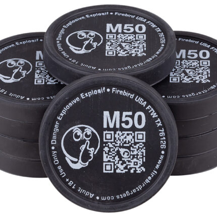 Firebird USA M50 Moderated  Moving Trajectory/Static Universal Firearm Low Noise 50mm/ 10 Pack