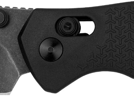 Kershaw 8337 Craze  EDC 2.35" Folding Reverse Tanto Plain Blackwash 8Cr13MoV SS Blade, Black Textured GFN Handle