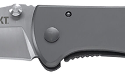 CRKT 6450S Drifter  EDC 2.88" Folding Drop Point Plain Satin 8Cr14MoV SS Blade, Silver Stainless Steel Handle
